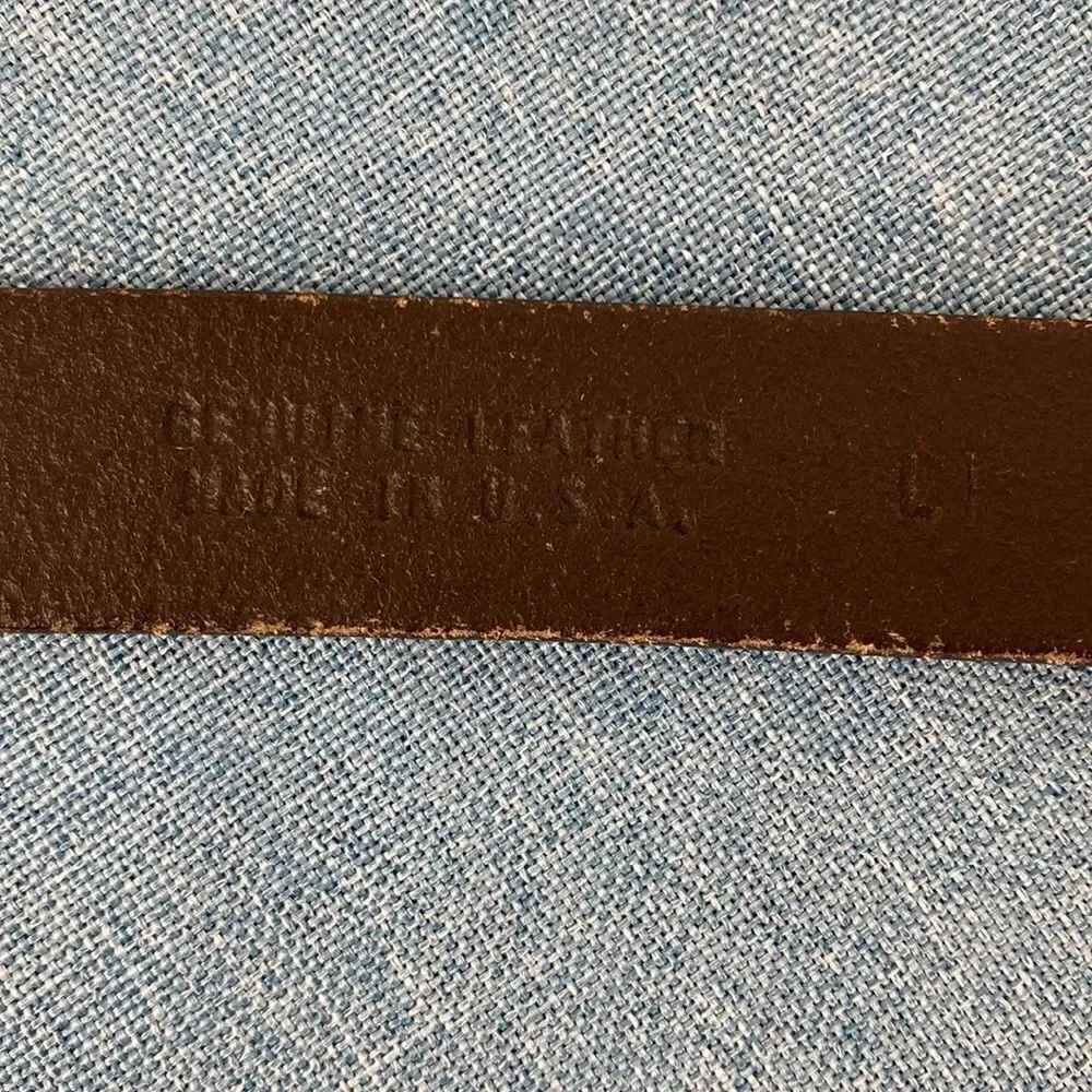 Guess brown genuine leather belt, size L.